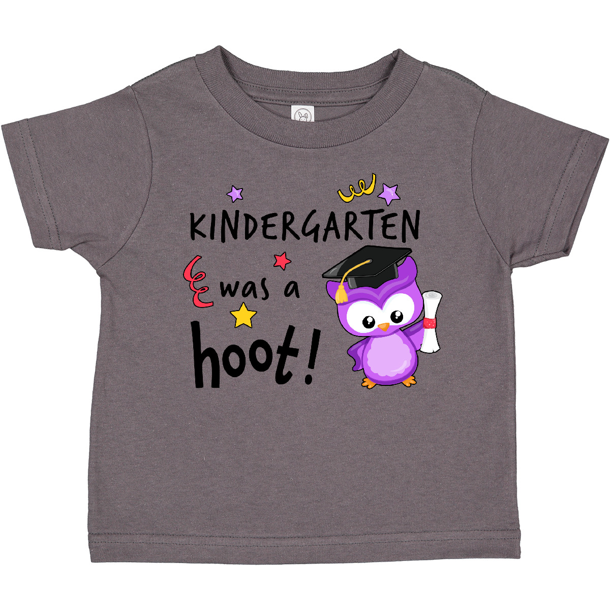 Inktastic Kindergarten Was A Hoot! Cute Graduation Owl Toddler T-Shirt Kids Cap - Picture 4 of 11