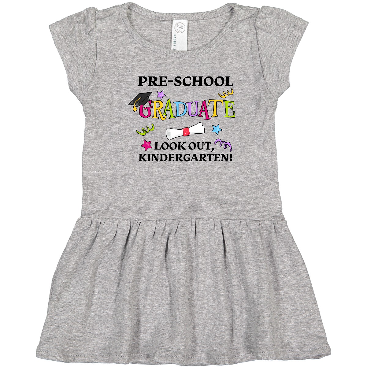 Inktastic Pre-School Graduate Look Out, Kindergarten! Toddler Dress Graduation - Picture 2 of 7
