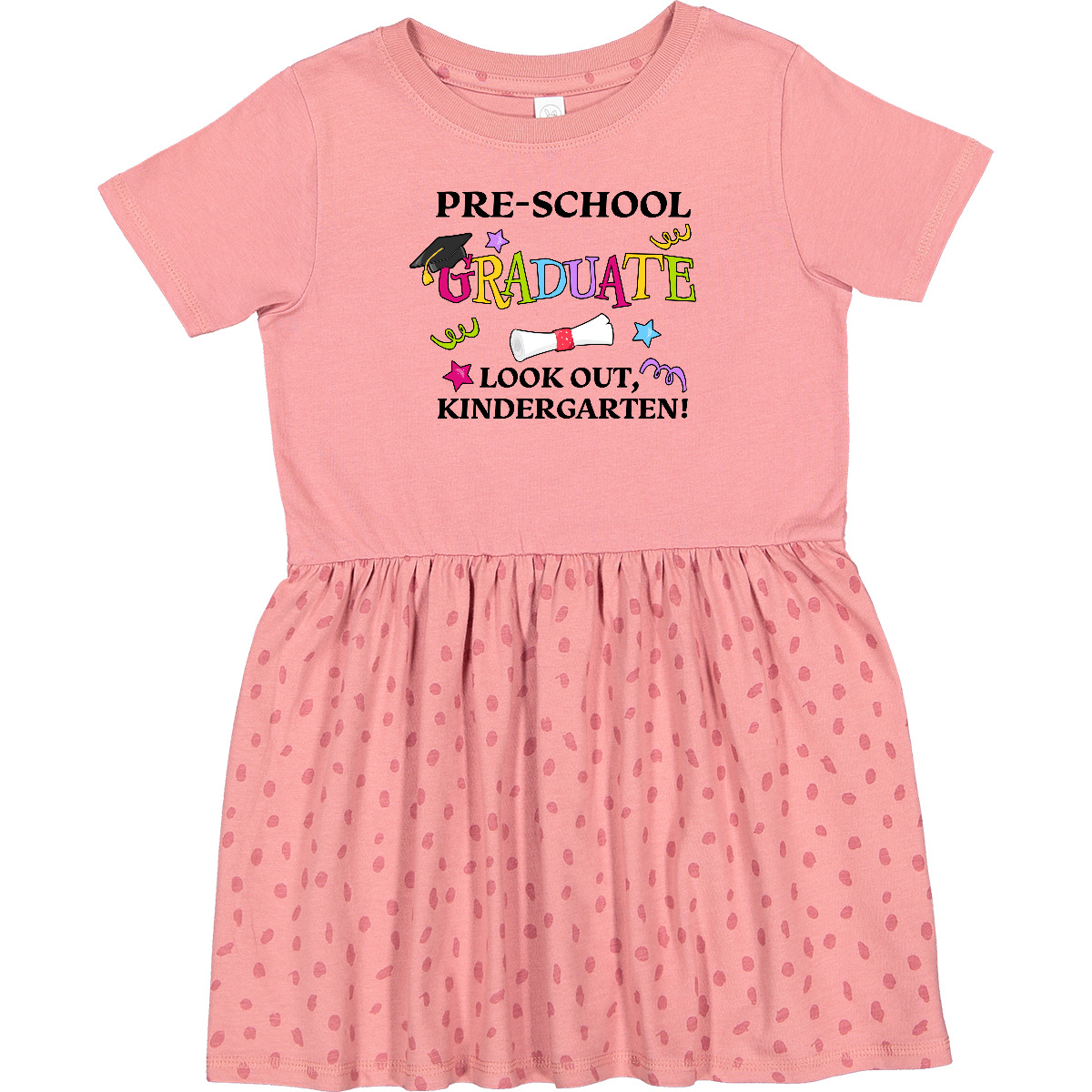 Inktastic Pre-School Graduate Look Out, Kindergarten! Toddler Dress Graduation - Picture 3 of 7