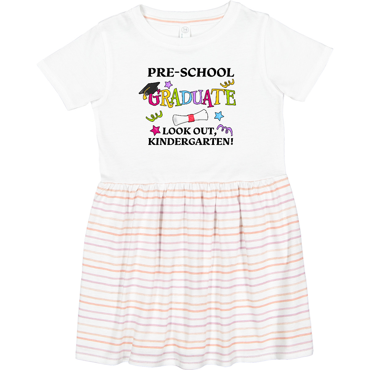 Inktastic Pre-School Graduate Look Out, Kindergarten! Toddler Dress Graduation - Picture 7 of 7