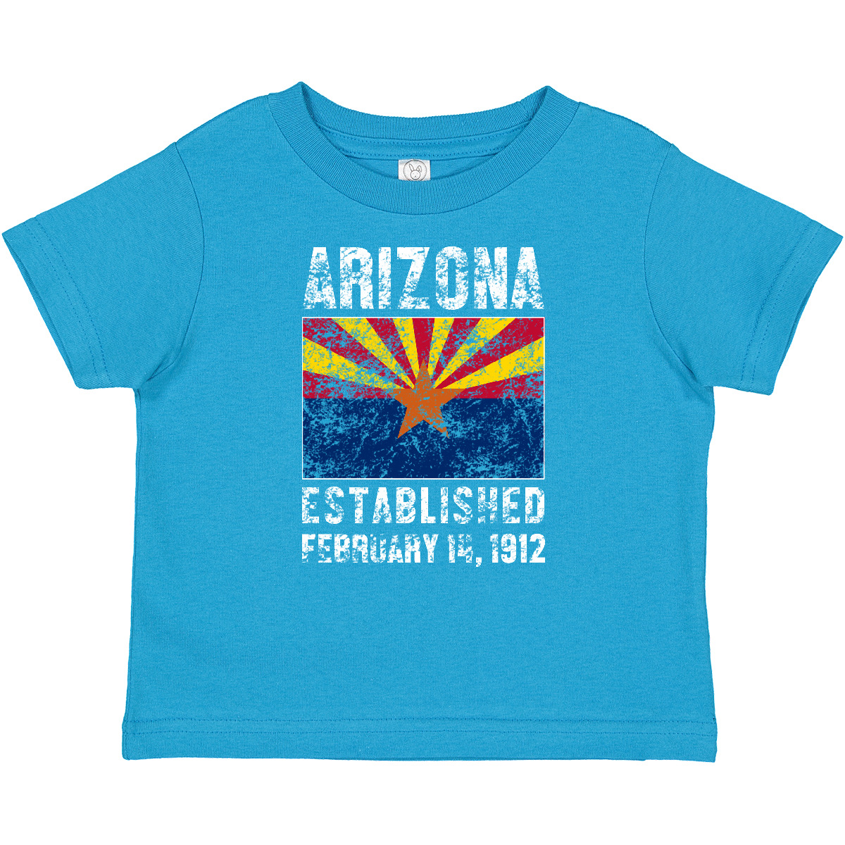 Inktastic Established February 14, 1912 Arizona Flag Baby T-Shirt State Home