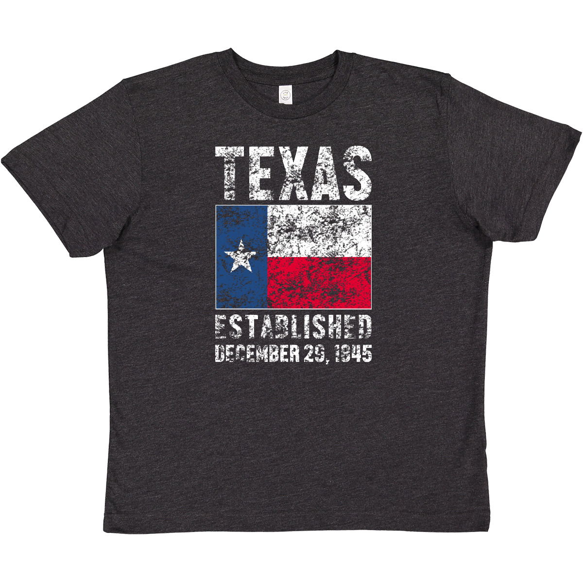 Inktastic Established December 29, 1845 Texas Flag Youth T-Shirt State Home Tee - Picture 2 of 3