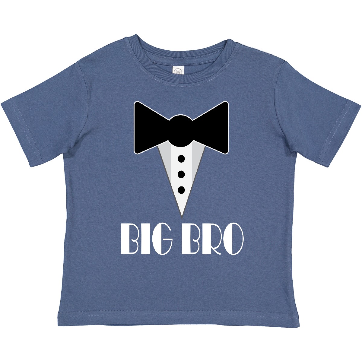 Inktastic Big Bro Cute Brother Mock Tuxedo Tux Toddler T-Shirt Boys Announcement - Picture 4 of 6
