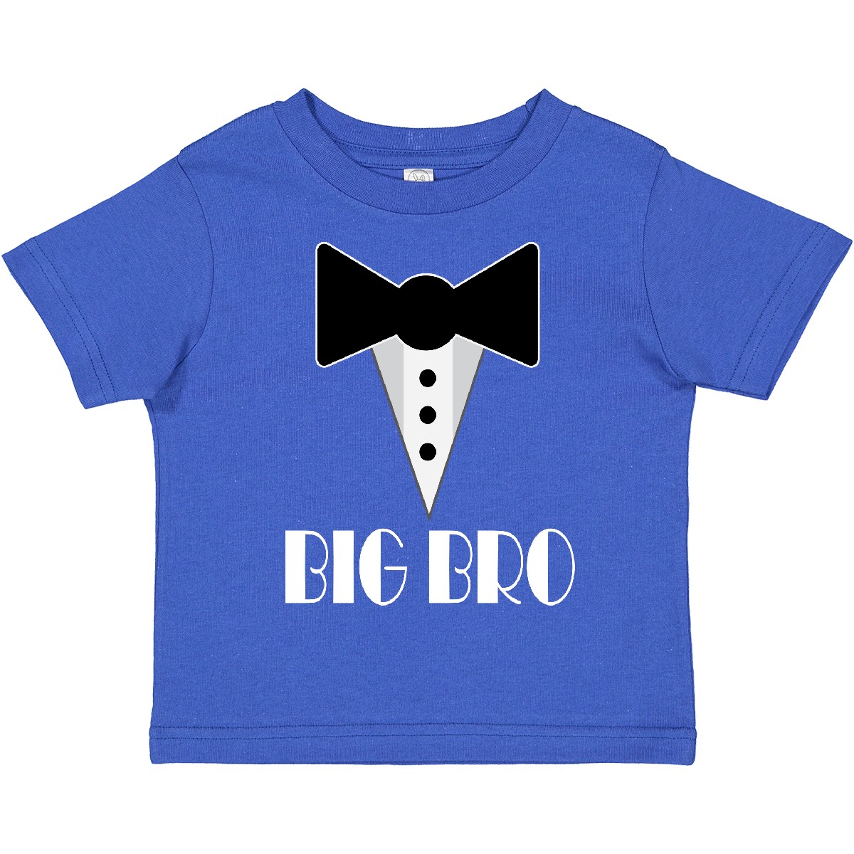 Inktastic Big Bro Cute Brother Mock Tuxedo Tux Toddler T-Shirt Boys Announcement - Picture 5 of 6