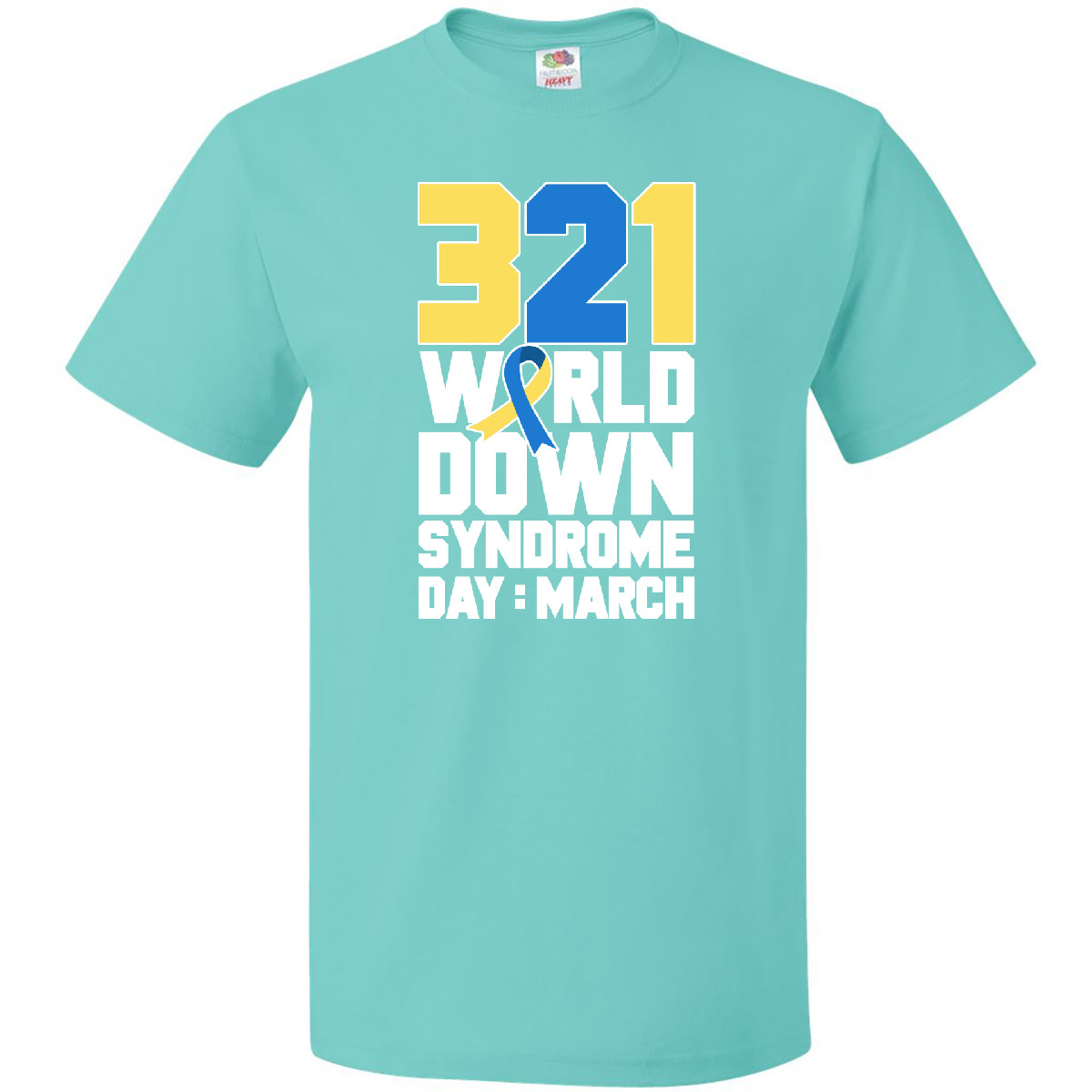 Inktastic 321 Is World Down Syndrome Day T-Shirt Awareness March Support Love - Bild 4 von 5