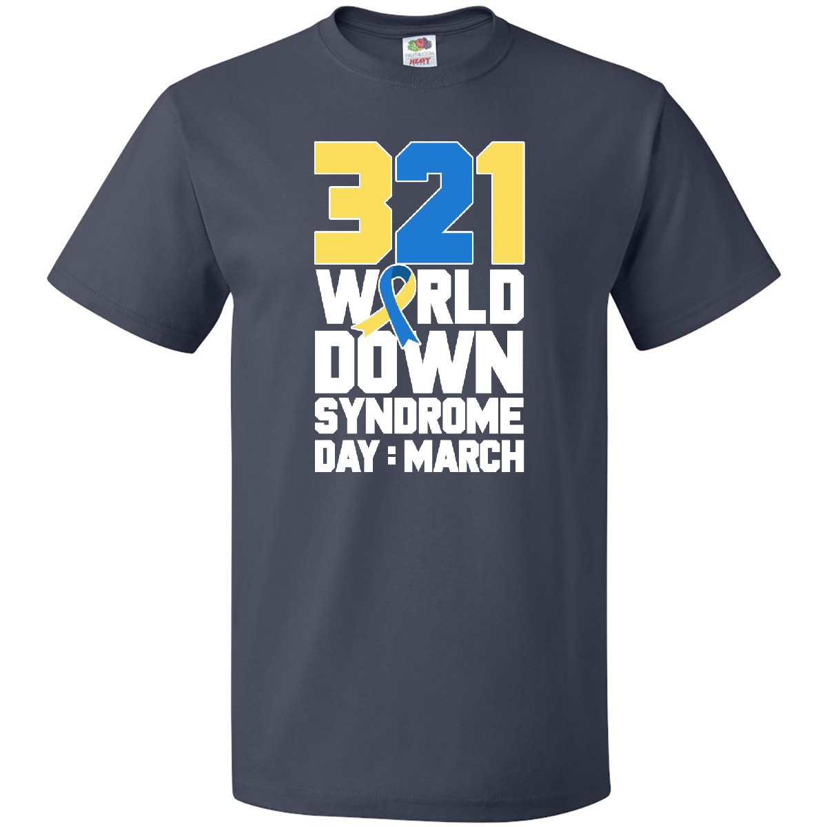Inktastic 321 Is World Down Syndrome Day T-Shirt Awareness March Support Love - Bild 2 von 5