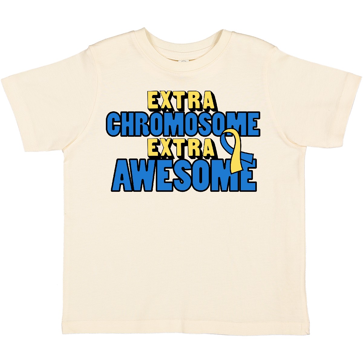 Inktastic Extra Chromosome Extra Awesome Toddler T-Shirt Awareness Down Syndrome - Bild 3 von 5