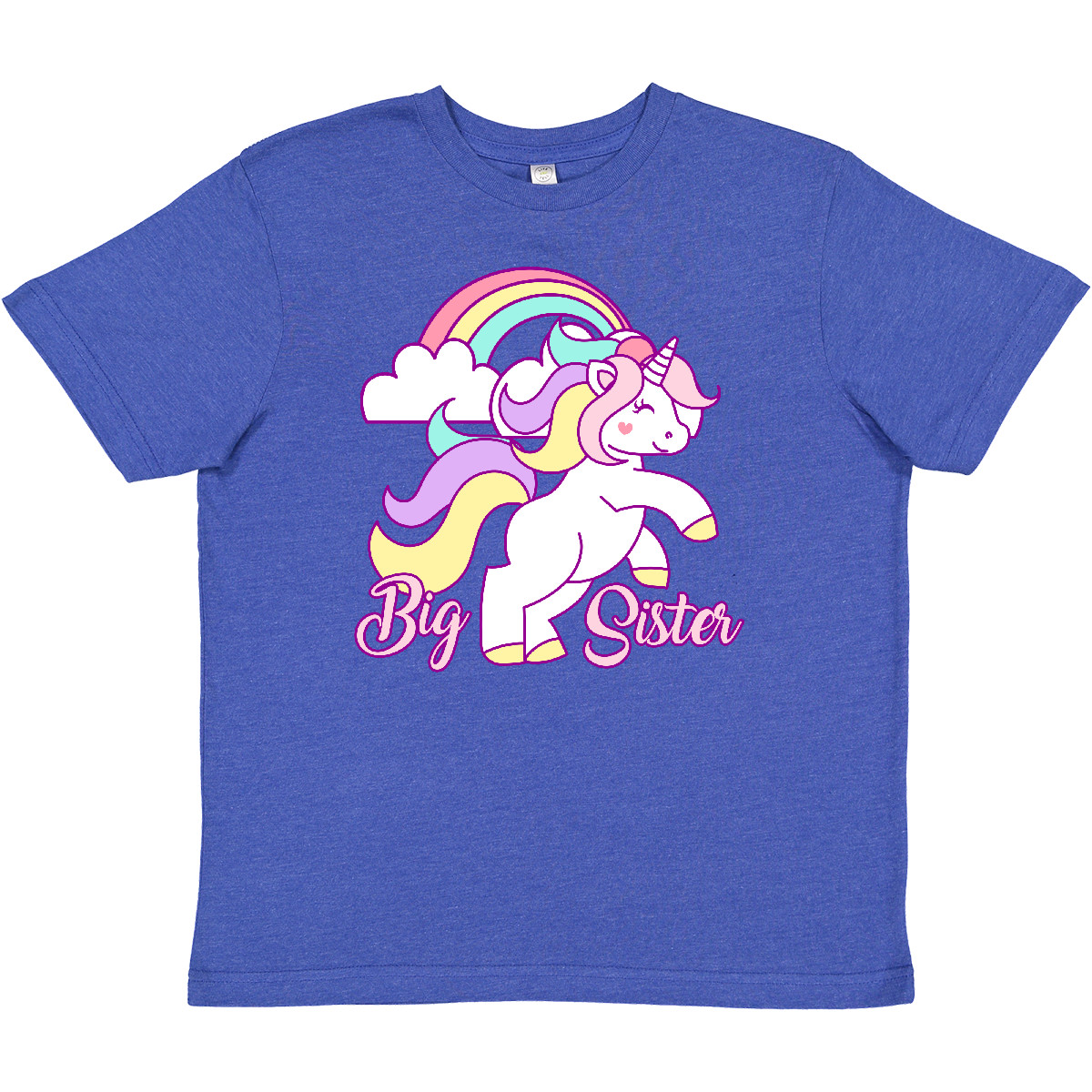 T-Shirt Inktastic Big Sister Einhorn Jugend Fantasy Happy Tee Kinder Child - Bild 10 von 11