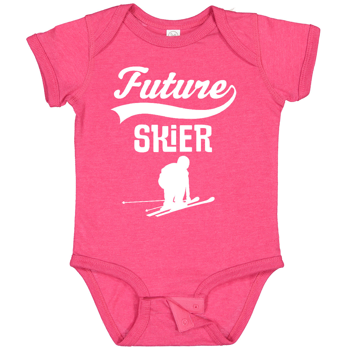 Inktastic Future Skier Childs Skiing Baby Bodysuit Ski Boys Girls Idea Athletic - Picture 17 of 18