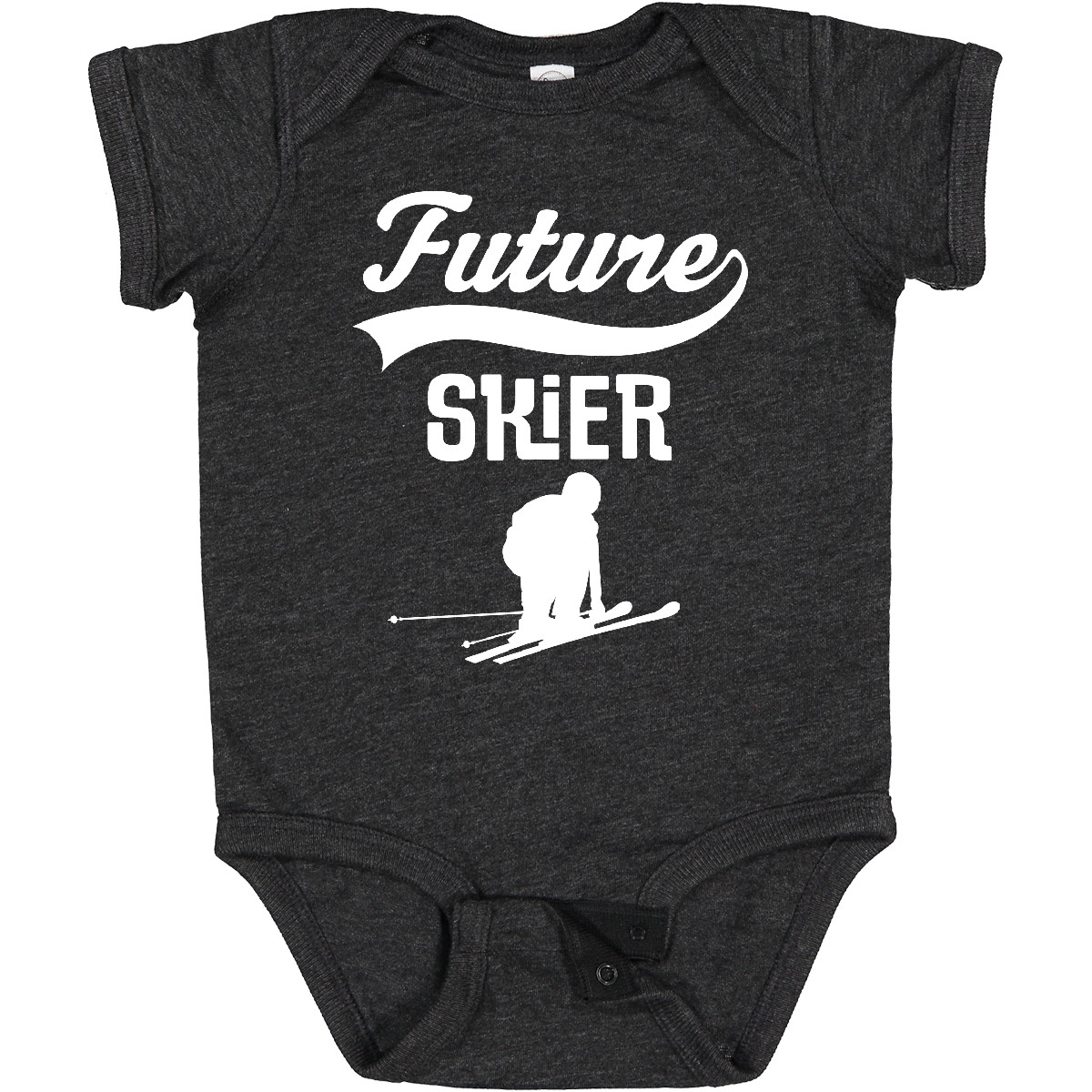 Inktastic Future Skier Childs Skiing Baby Bodysuit Ski Boys Girls Idea Athletic - Picture 18 of 18