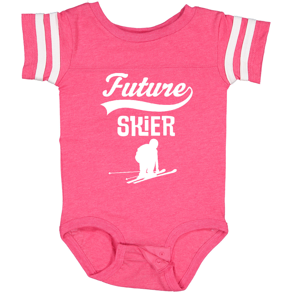 Inktastic Future Skier Childs Skiing Baby Bodysuit Ski Boys Girls Idea Athletic - Picture 4 of 18