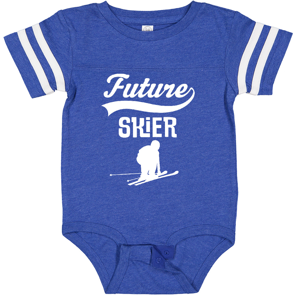 Inktastic Future Skier Childs Skiing Baby Bodysuit Ski Boys Girls Idea Athletic - Picture 3 of 18