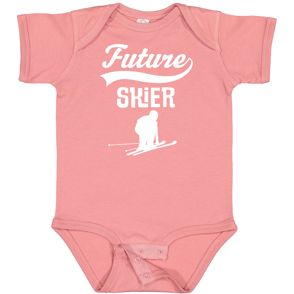 Inktastic Future Skier Childs Skiing Baby Bodysuit Ski Boys Girls Idea Athletic - Picture 9 of 18