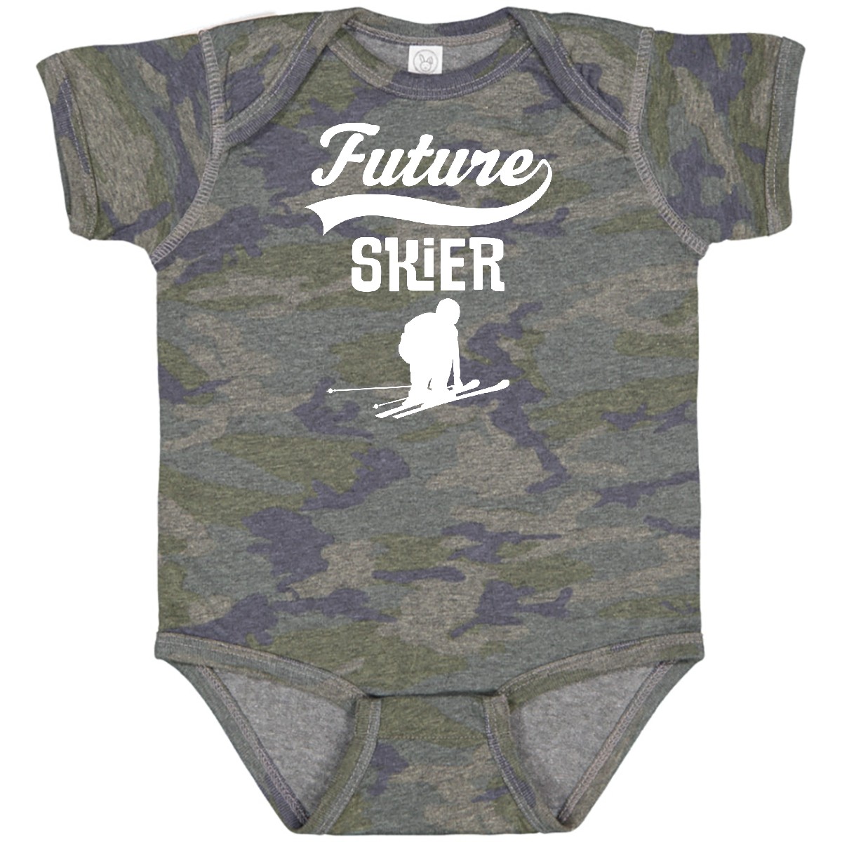 Inktastic Future Skier Childs Skiing Baby Bodysuit Ski Boys Girls Idea Athletic - Picture 16 of 18