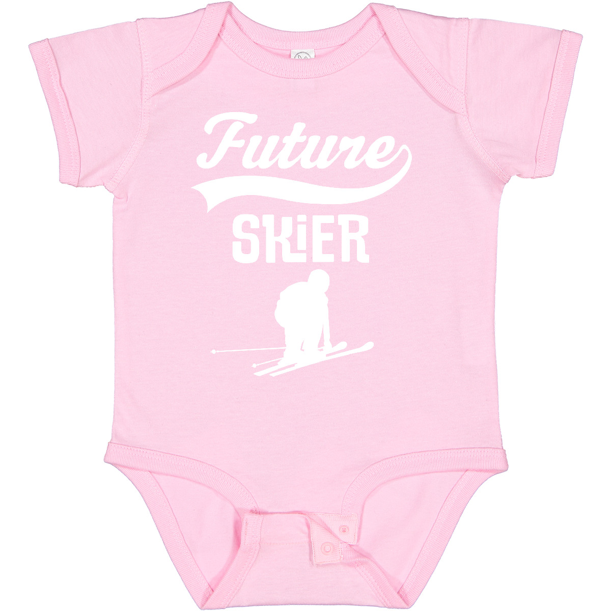 Inktastic Future Skier Childs Skiing Baby Bodysuit Ski Boys Girls Idea Athletic - Picture 10 of 18