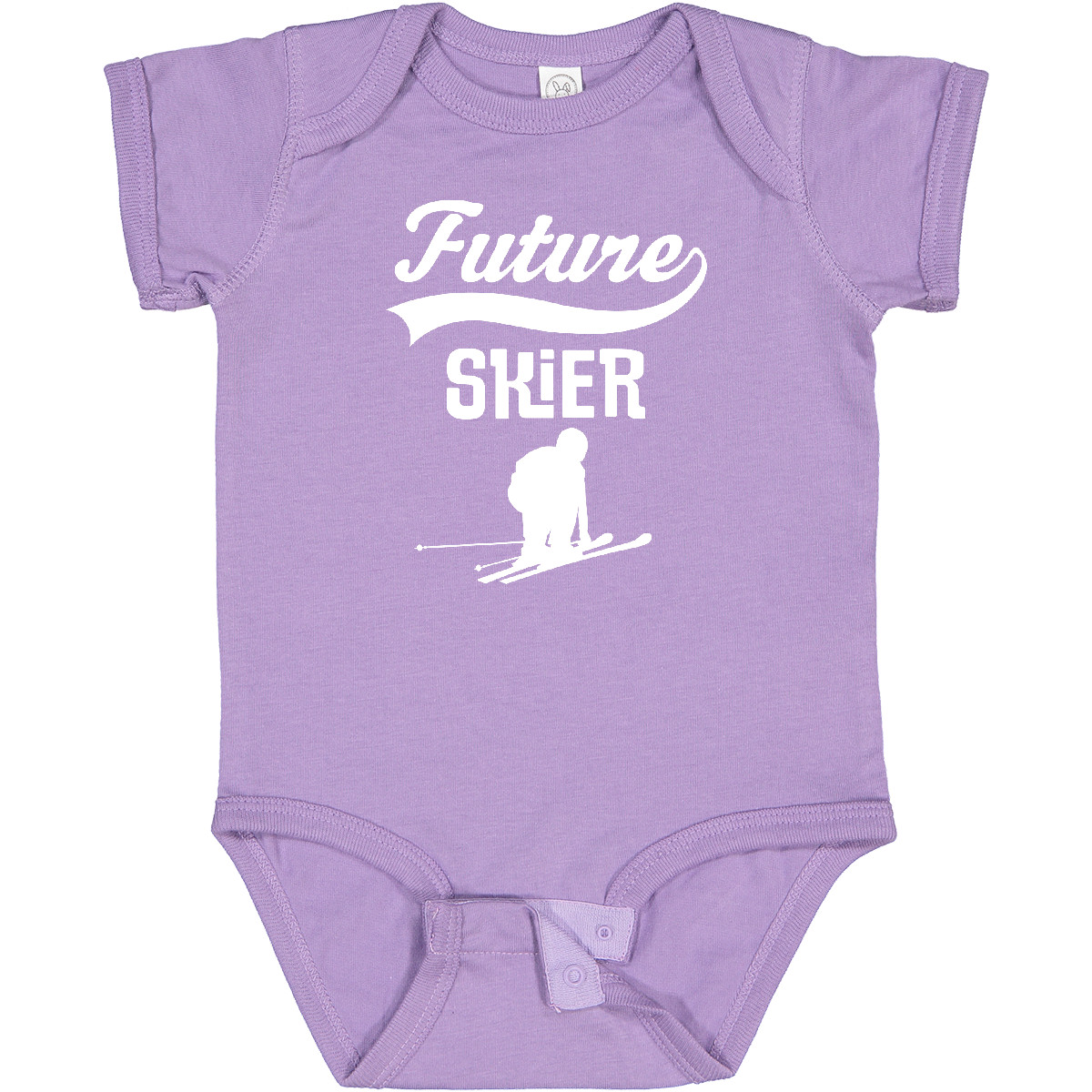 Inktastic Future Skier Childs Skiing Baby Bodysuit Ski Boys Girls Idea Athletic - Picture 8 of 18
