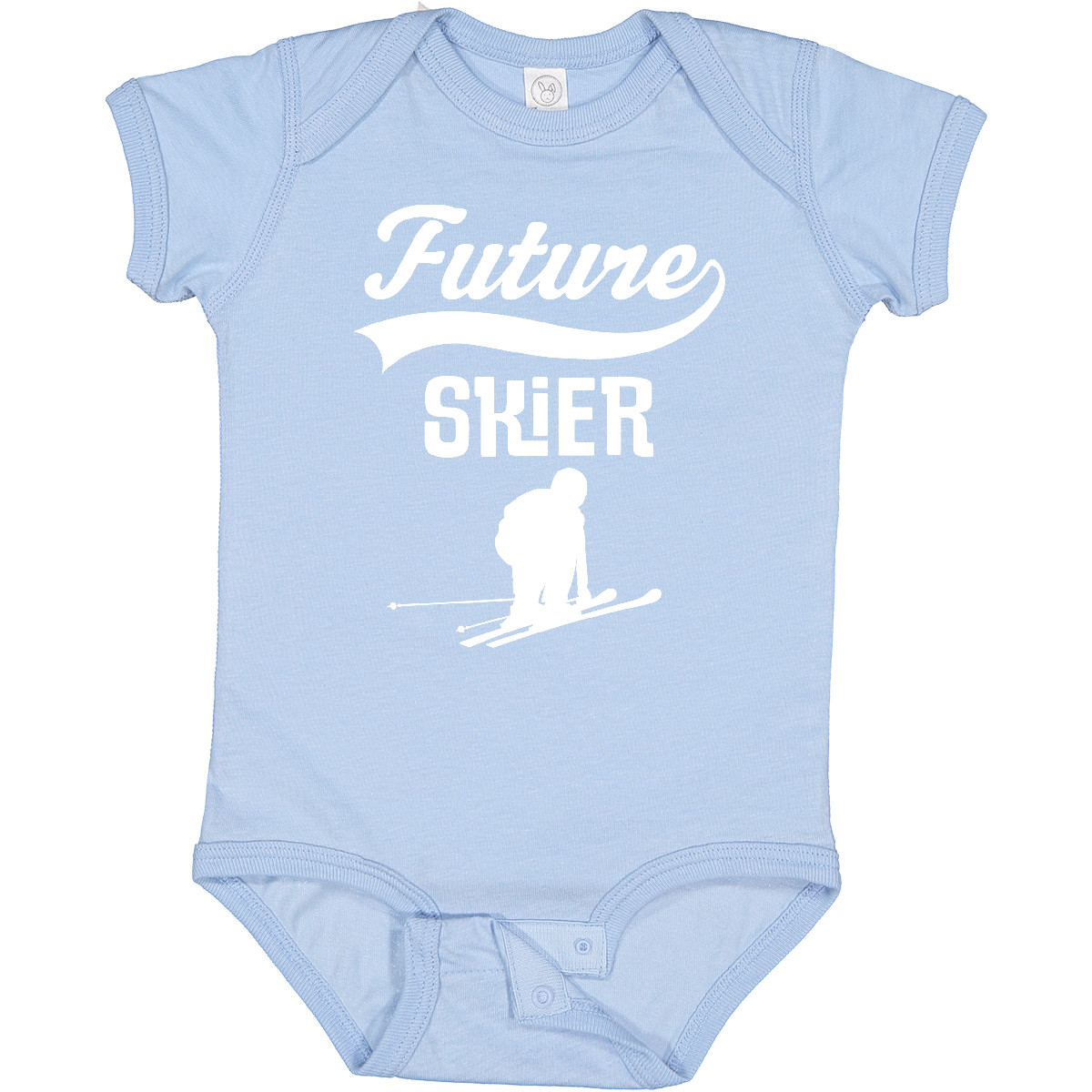 Inktastic Future Skier Childs Skiing Baby Bodysuit Ski Boys Girls Idea Athletic - Picture 2 of 18