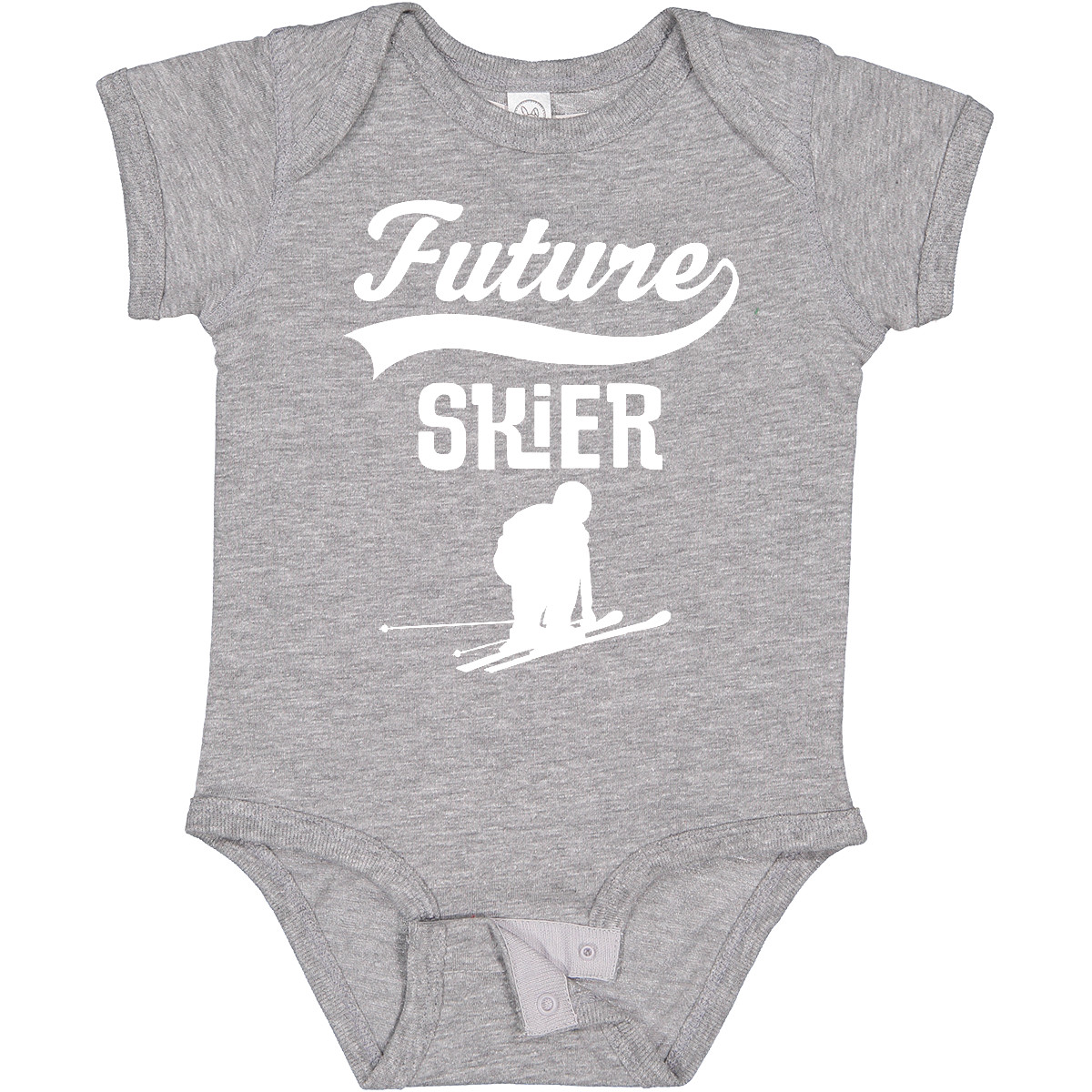 Inktastic Future Skier Childs Skiing Baby Bodysuit Ski Boys Girls Idea Athletic - Picture 5 of 18