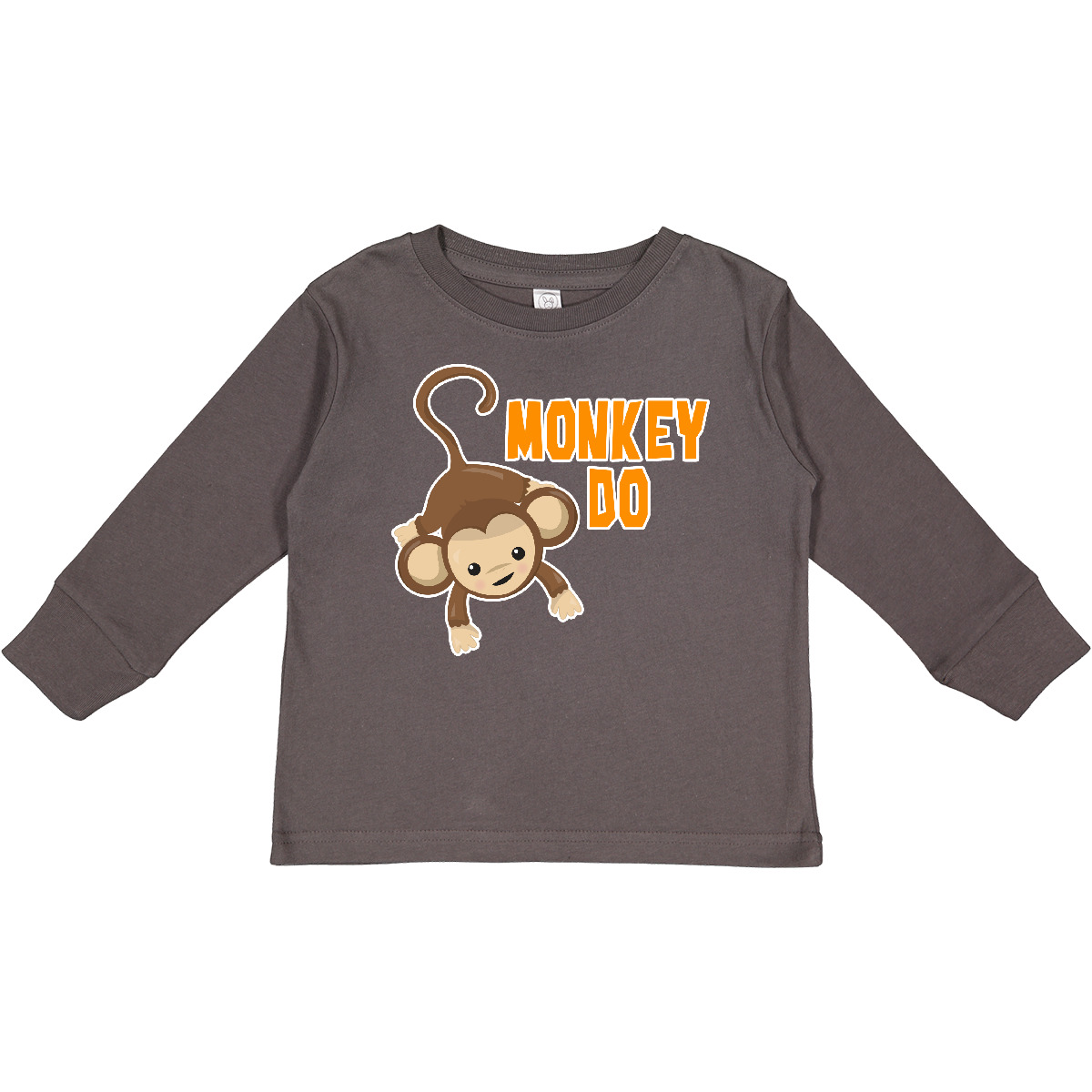 Inktastic Monkey Do With Monkey Toddler Long Sleeve T-Shirt Children Twins Twin - Picture 3 of 6