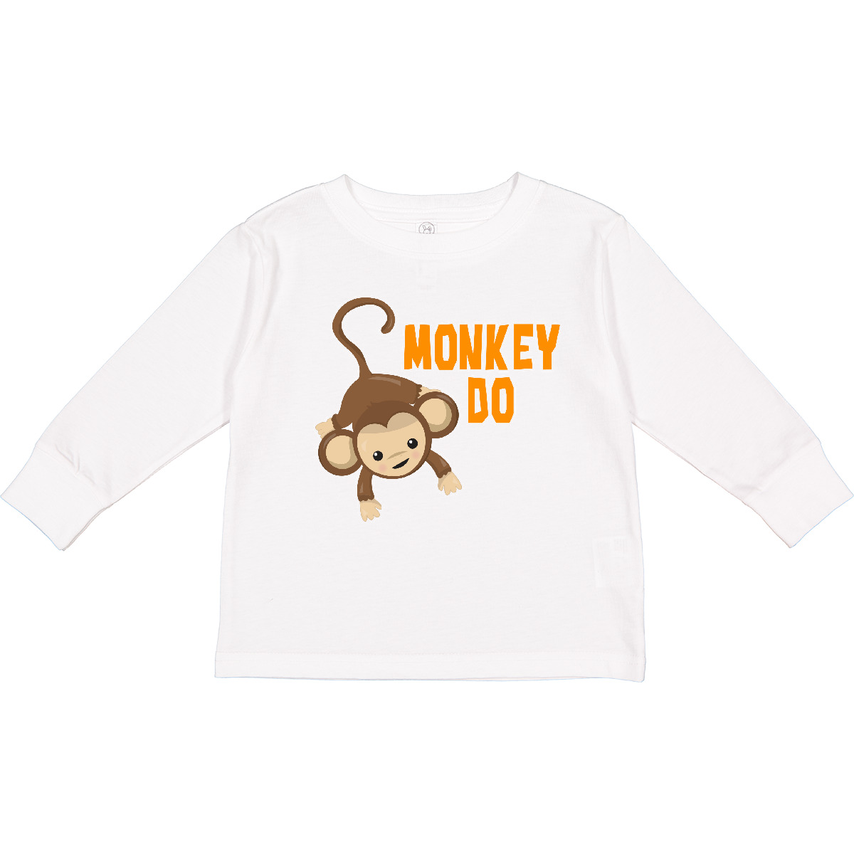 Inktastic Monkey Do With Monkey Toddler Long Sleeve T-Shirt Children Twins Twin - Picture 6 of 6
