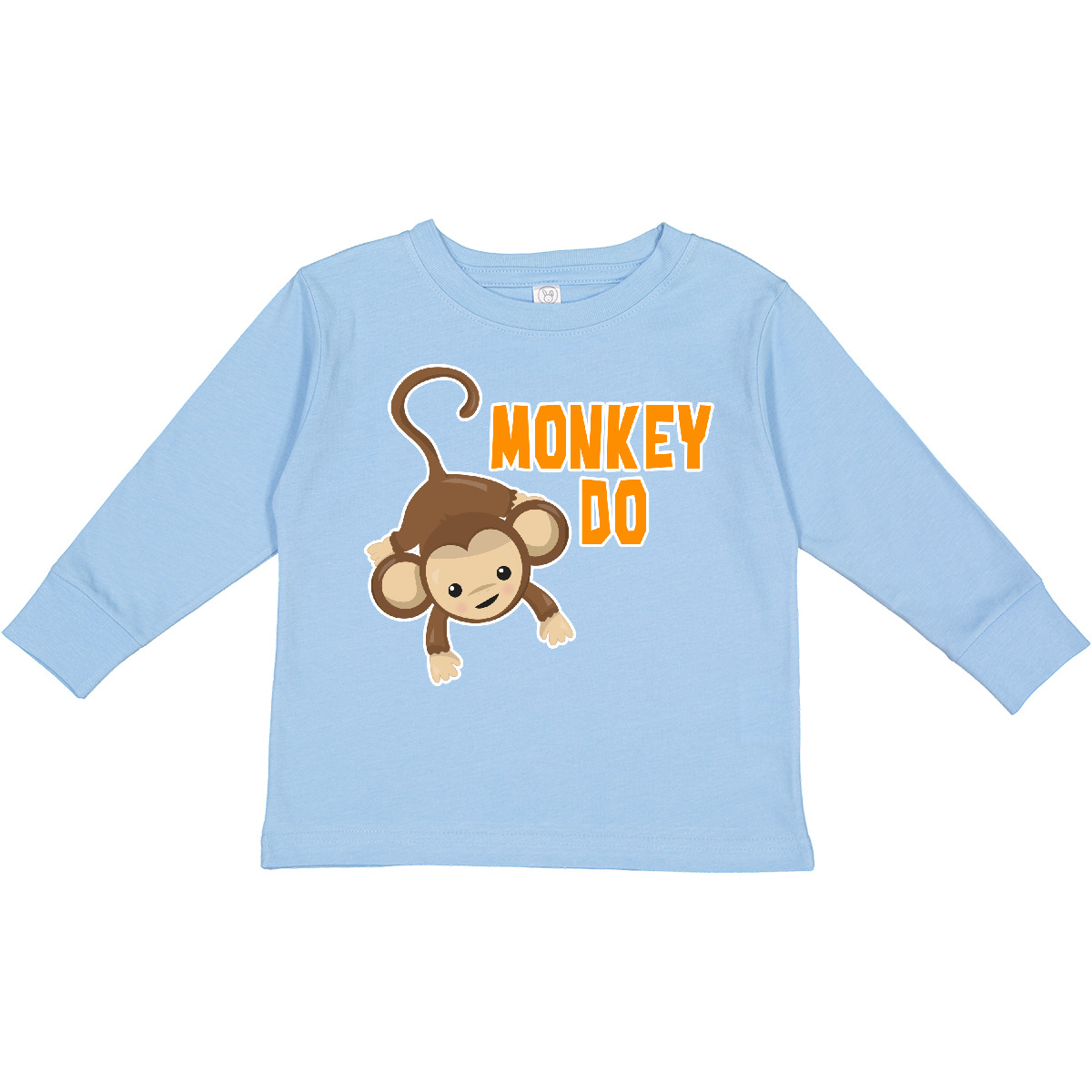 Inktastic Monkey Do With Monkey Toddler Long Sleeve T-Shirt Children Twins Twin - Picture 2 of 6