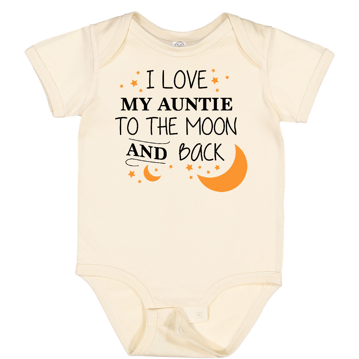 Inktastic I Love My Auntie To The Moon And Back Baby Bodysuit Family You Aunt - Picture 7 of 9