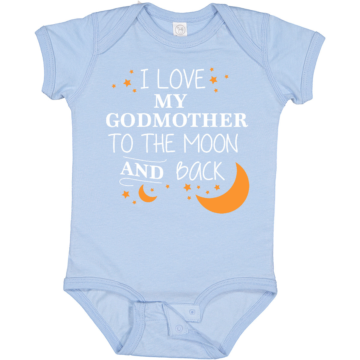 I Love My Godmother To The Moon And Back Baby Bodysuit - Cute Onesie For Newborns & Infants
