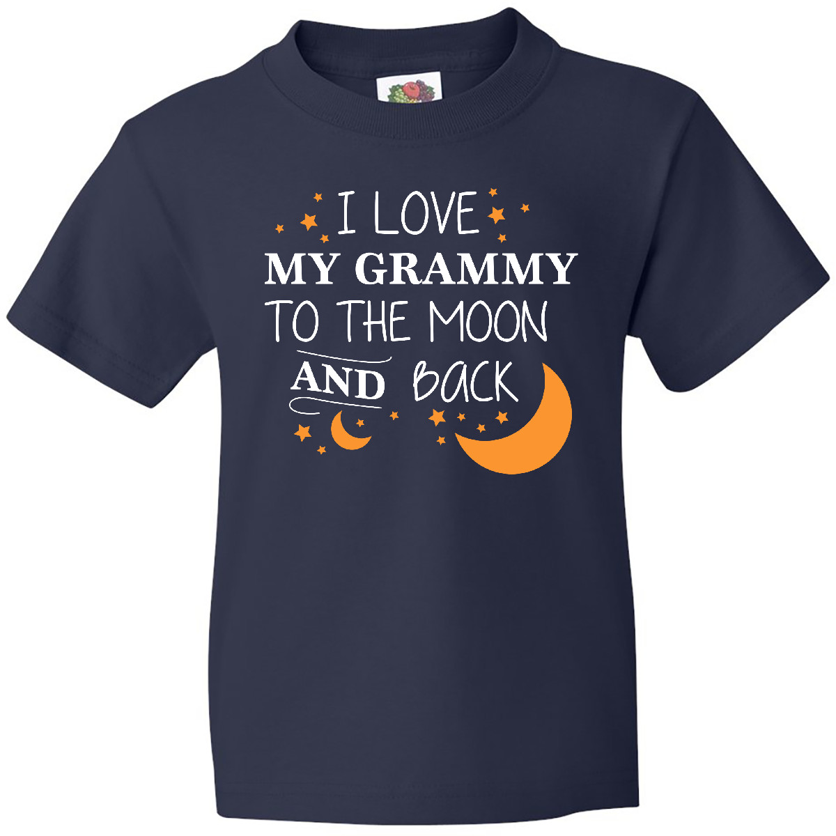 Inktastic I Love My Grammy To The Moon And Back Youth T-Shirt You Grandma Granny - Picture 2 of 4
