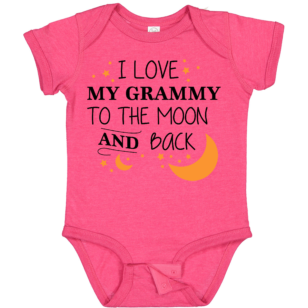Inktastic I Love My Grammy To The Moon And Back Baby Body Family You Grandma - Bild 15 von 16