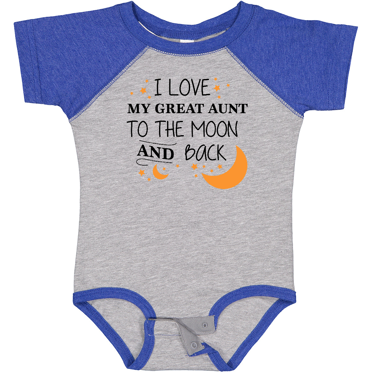 Inktastic I Love My Great Aunt To The Moon And Back Baby Bodysuit Family You - Afbeelding 10 van 24