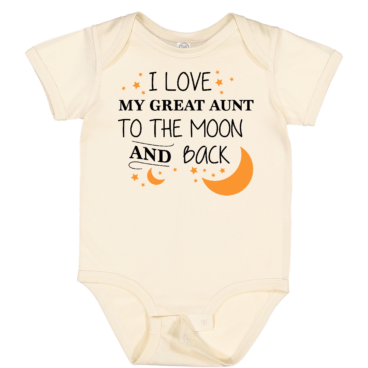 Inktastic I Love My Great Aunt To The Moon And Back Baby Bodysuit Family You - Afbeelding 15 van 24