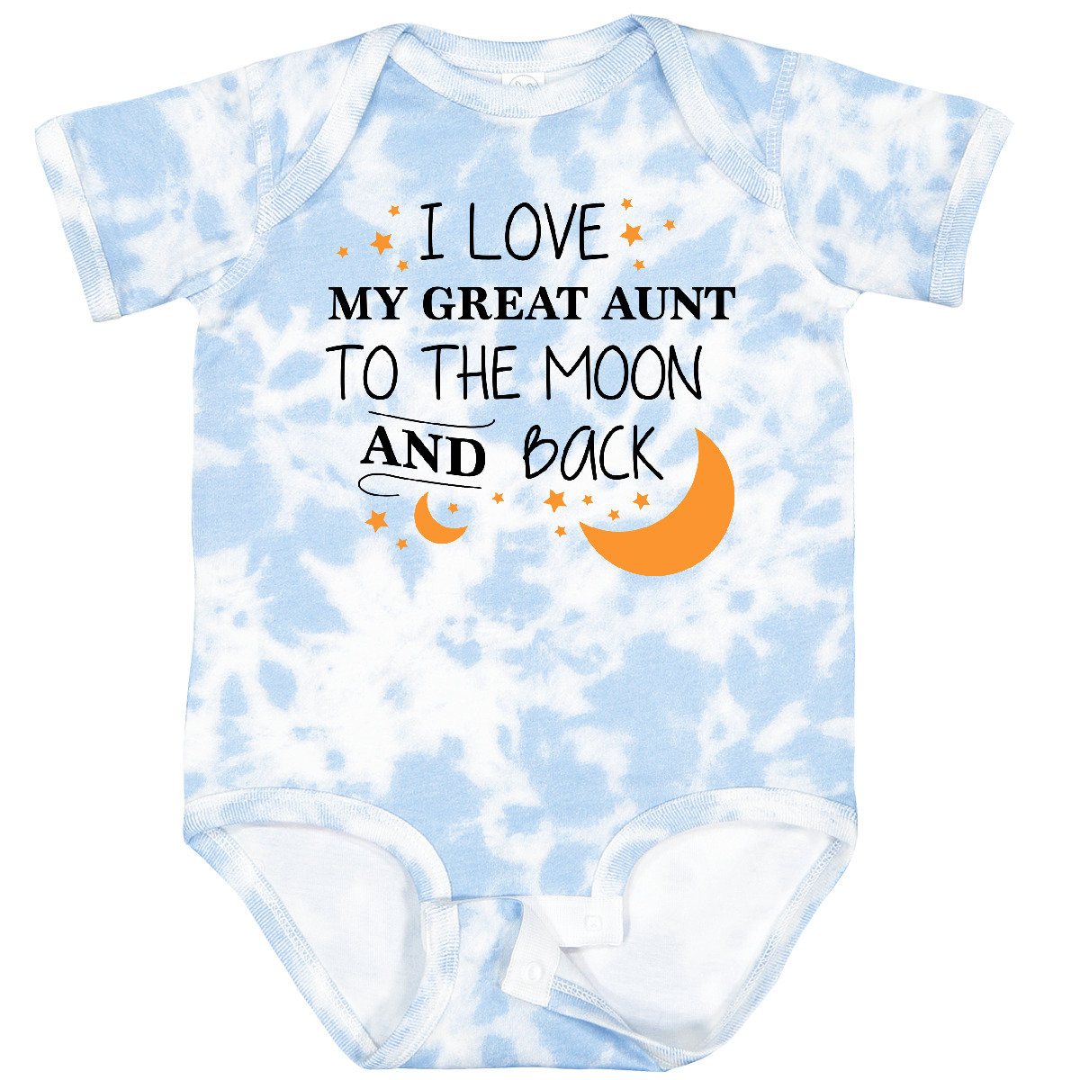 Inktastic I Love My Great Aunt To The Moon And Back Baby Bodysuit Family You - Afbeelding 18 van 24
