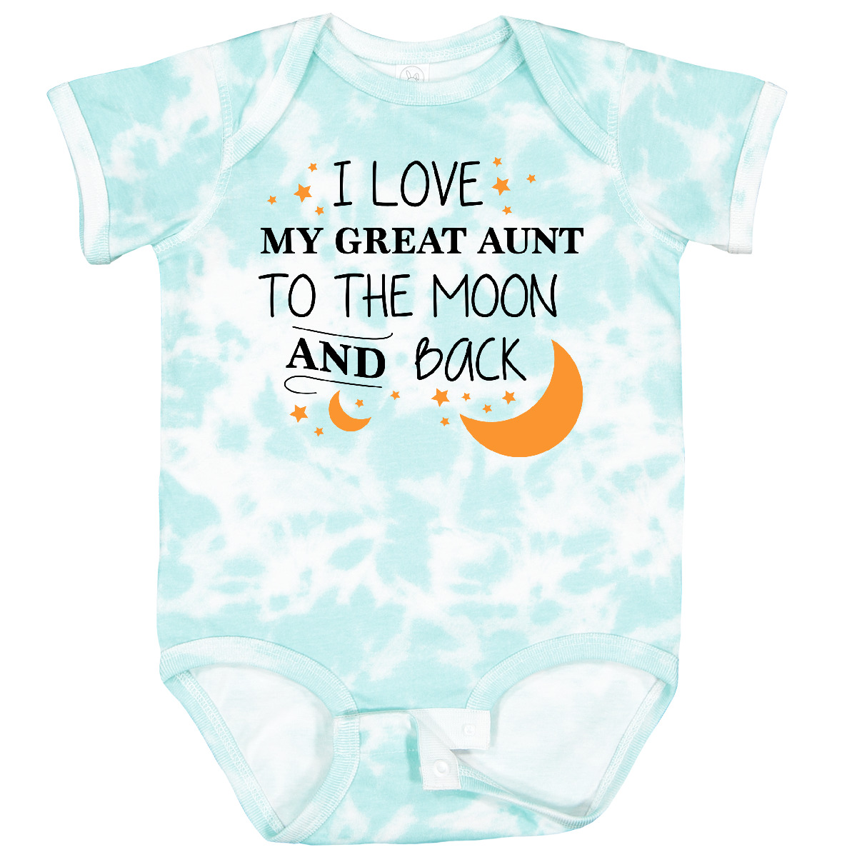 Inktastic I Love My Great Aunt To The Moon And Back Baby Bodysuit Family You - Afbeelding 19 van 24