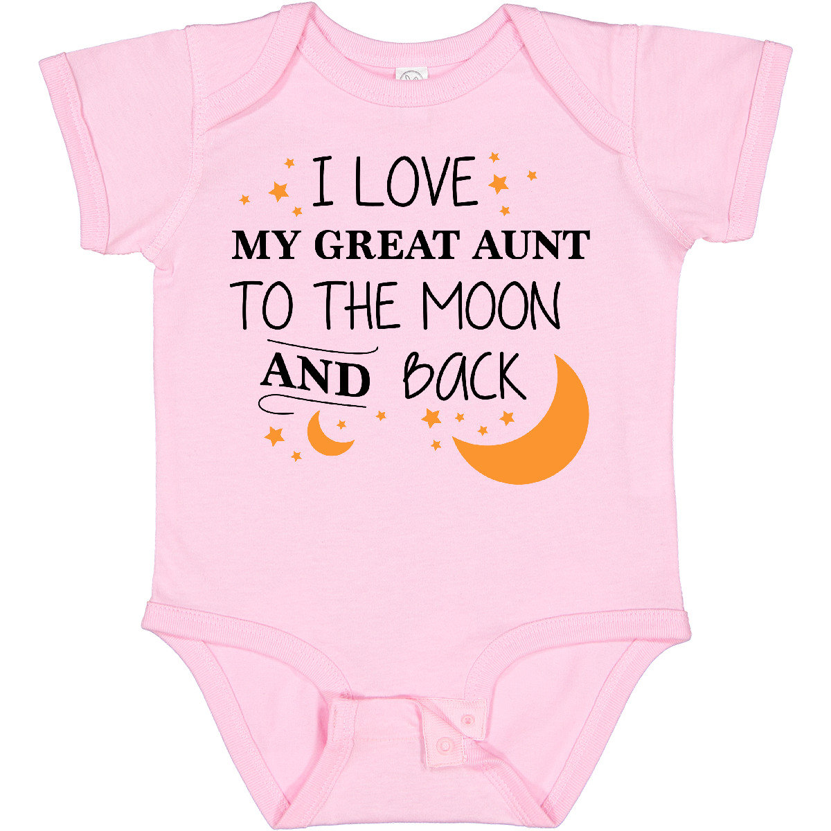 Inktastic I Love My Great Aunt To The Moon And Back Baby Bodysuit Family You - Afbeelding 16 van 24