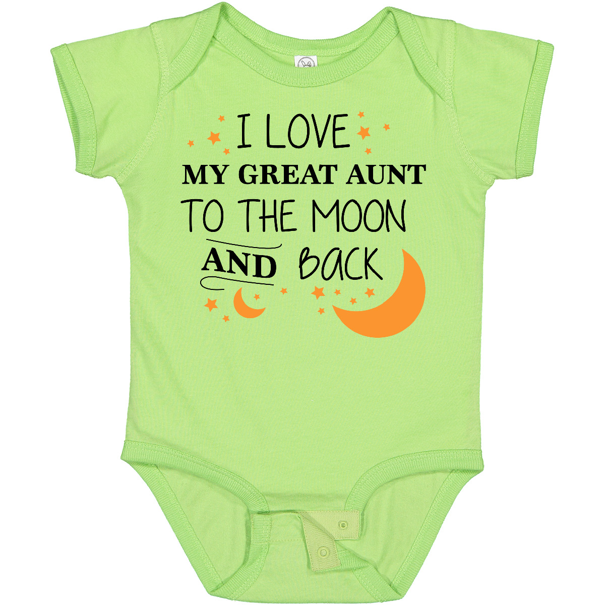 Inktastic I Love My Great Aunt To The Moon And Back Baby Bodysuit Family You - Afbeelding 13 van 24