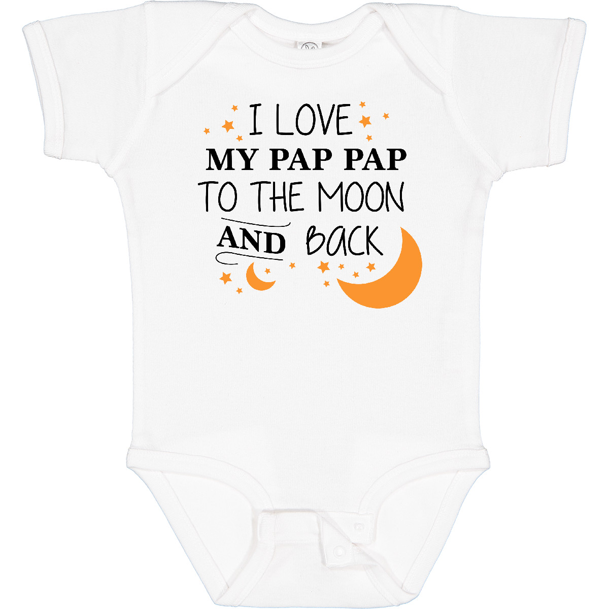 Inktastic I Love My Pap Pap To The Moon And Back Baby Bodysuit Family You Stars - Picture 8 of 9