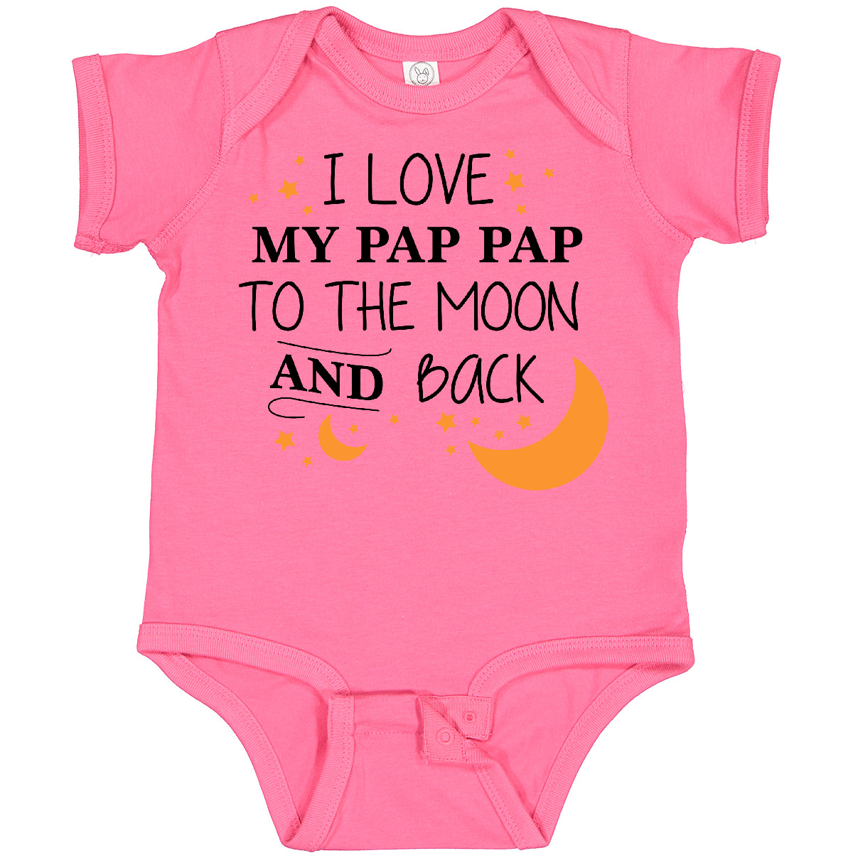 Inktastic I Love My Pap Pap To The Moon And Back Baby Bodysuit Family You Stars - Picture 3 of 9