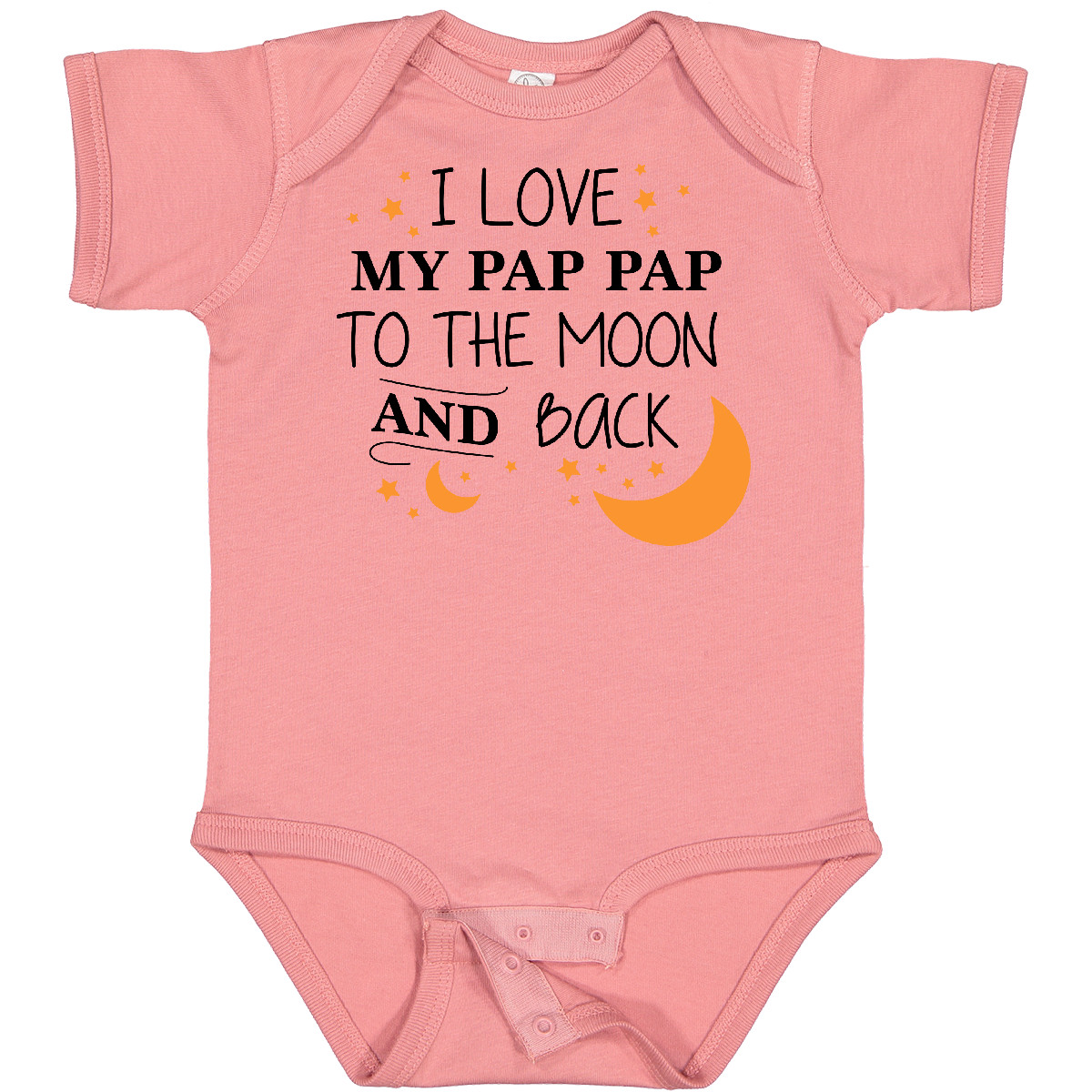 Inktastic I Love My Pap Pap To The Moon And Back Baby Bodysuit Family You Stars - Picture 4 of 9