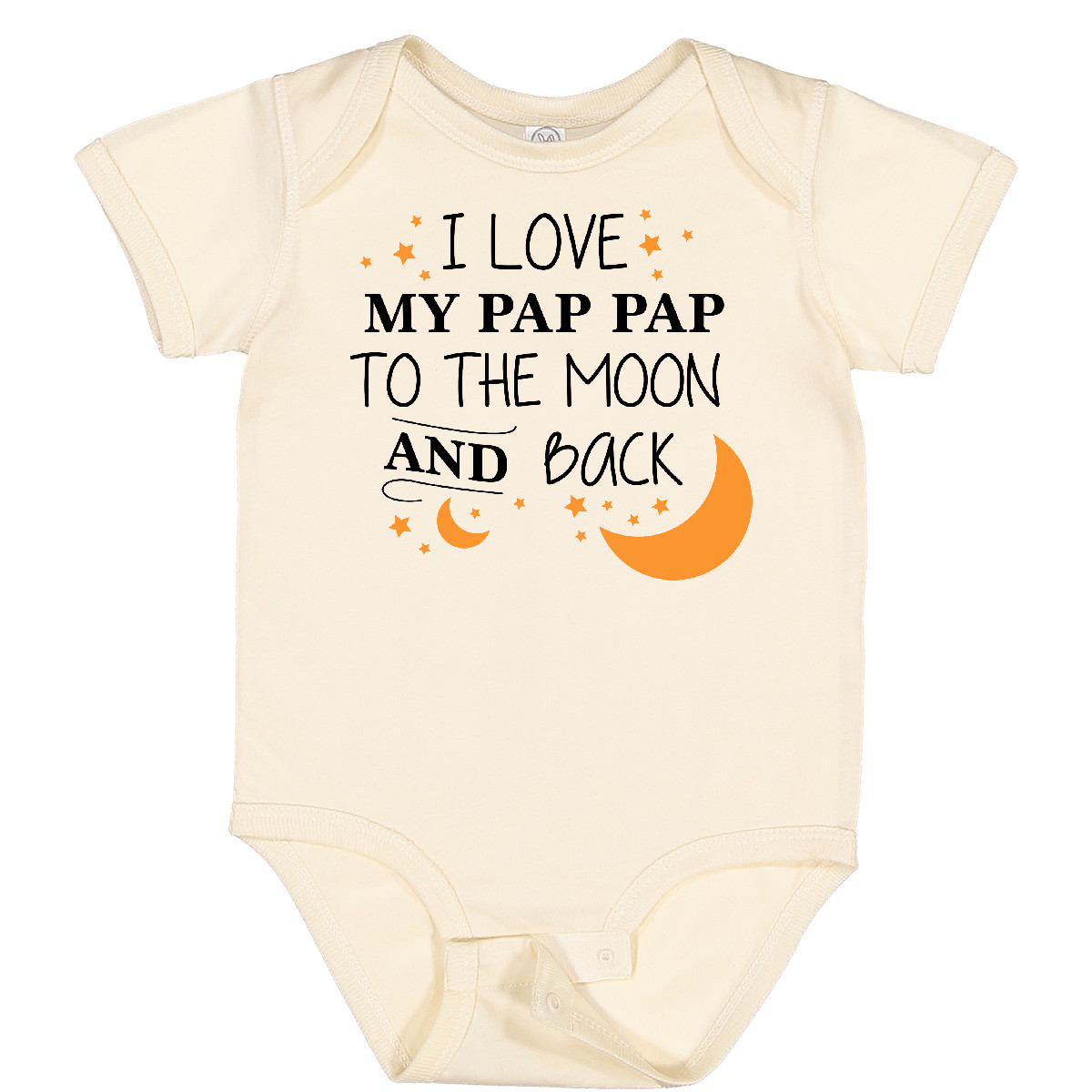 Inktastic I Love My Pap Pap To The Moon And Back Baby Bodysuit Family You Stars - Picture 5 of 9