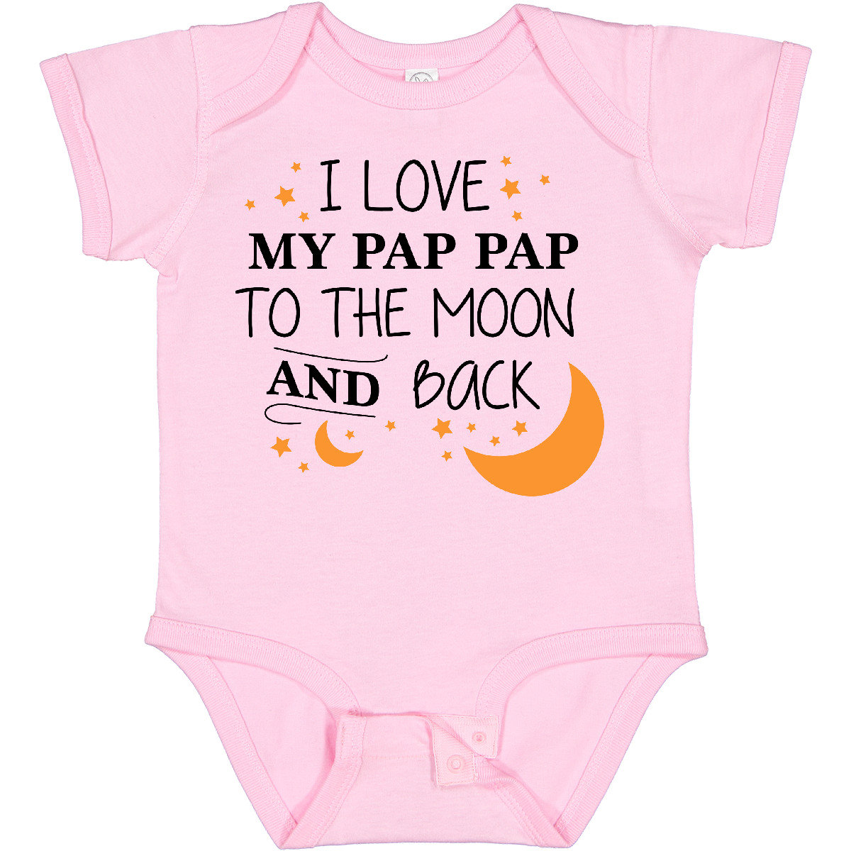 Inktastic I Love My Pap Pap To The Moon And Back Baby Bodysuit Family You Stars - Picture 6 of 9