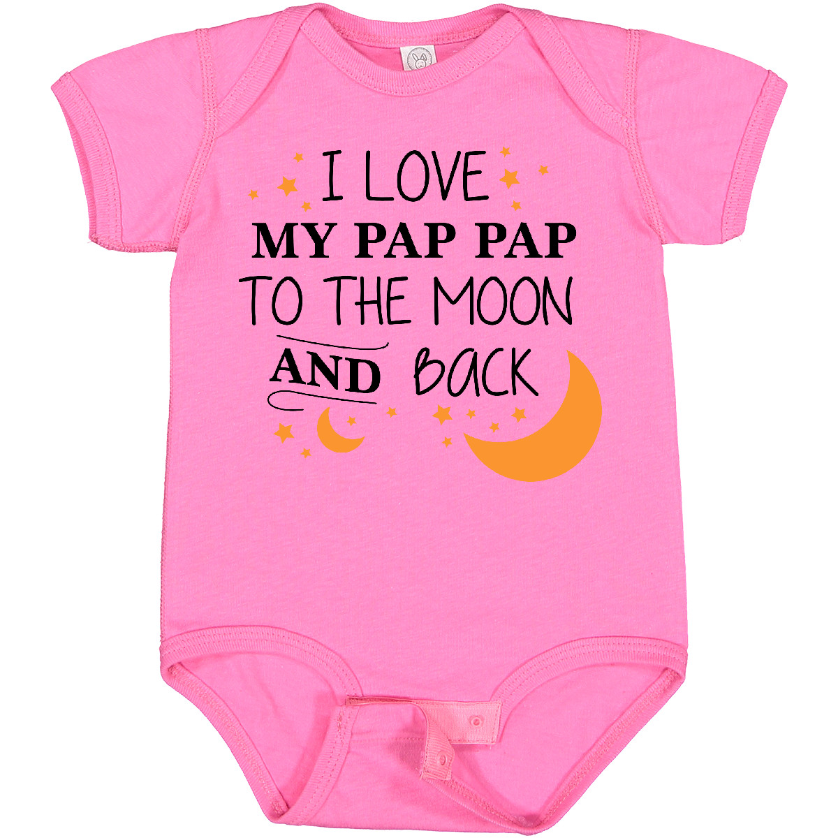 Inktastic I Love My Pap Pap To The Moon And Back Baby Bodysuit Family You Stars - Picture 7 of 9