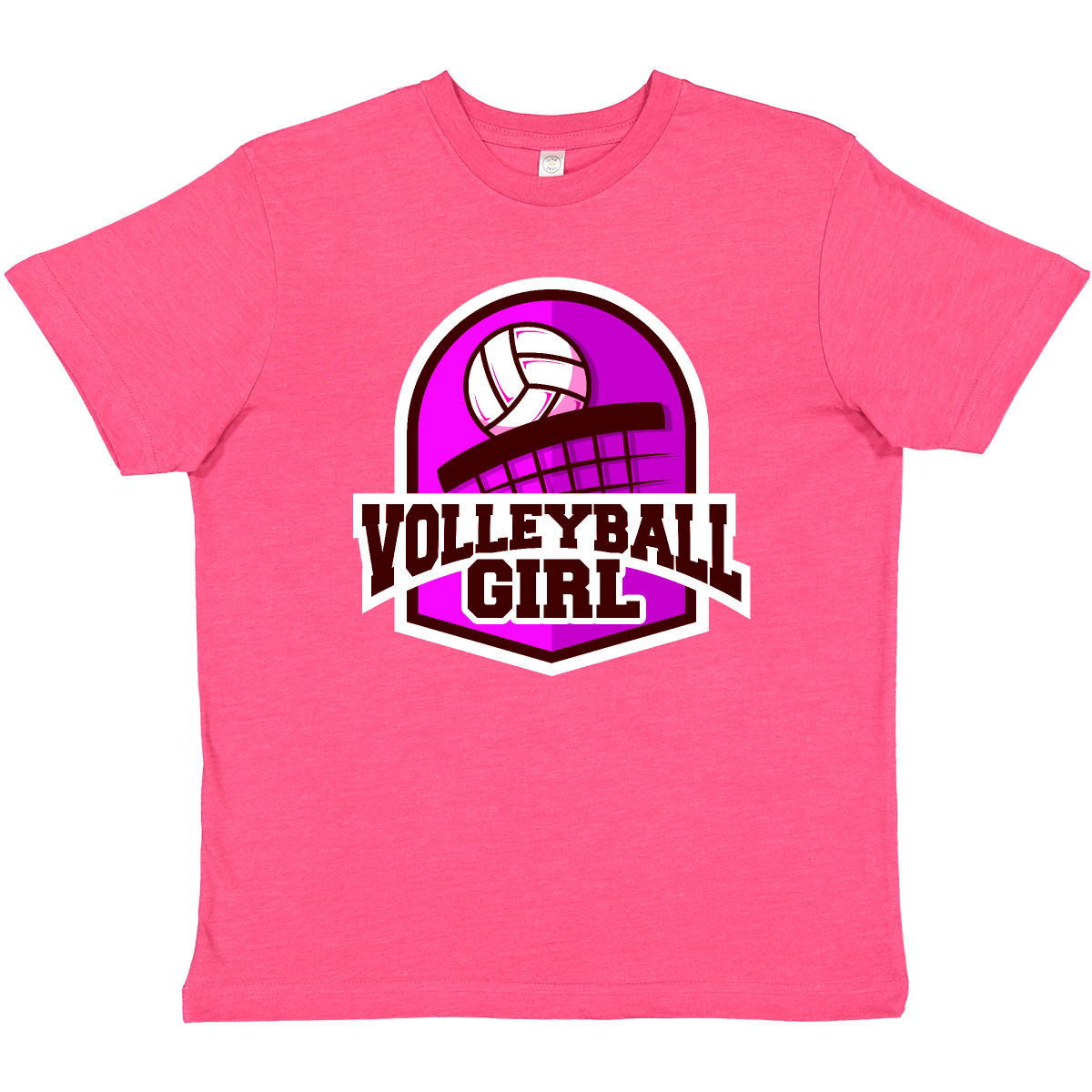 Inktastic Volleyball Girl Youth T-Shirt Badge Tee Kids Children Child Tween Teen - Picture 3 of 3