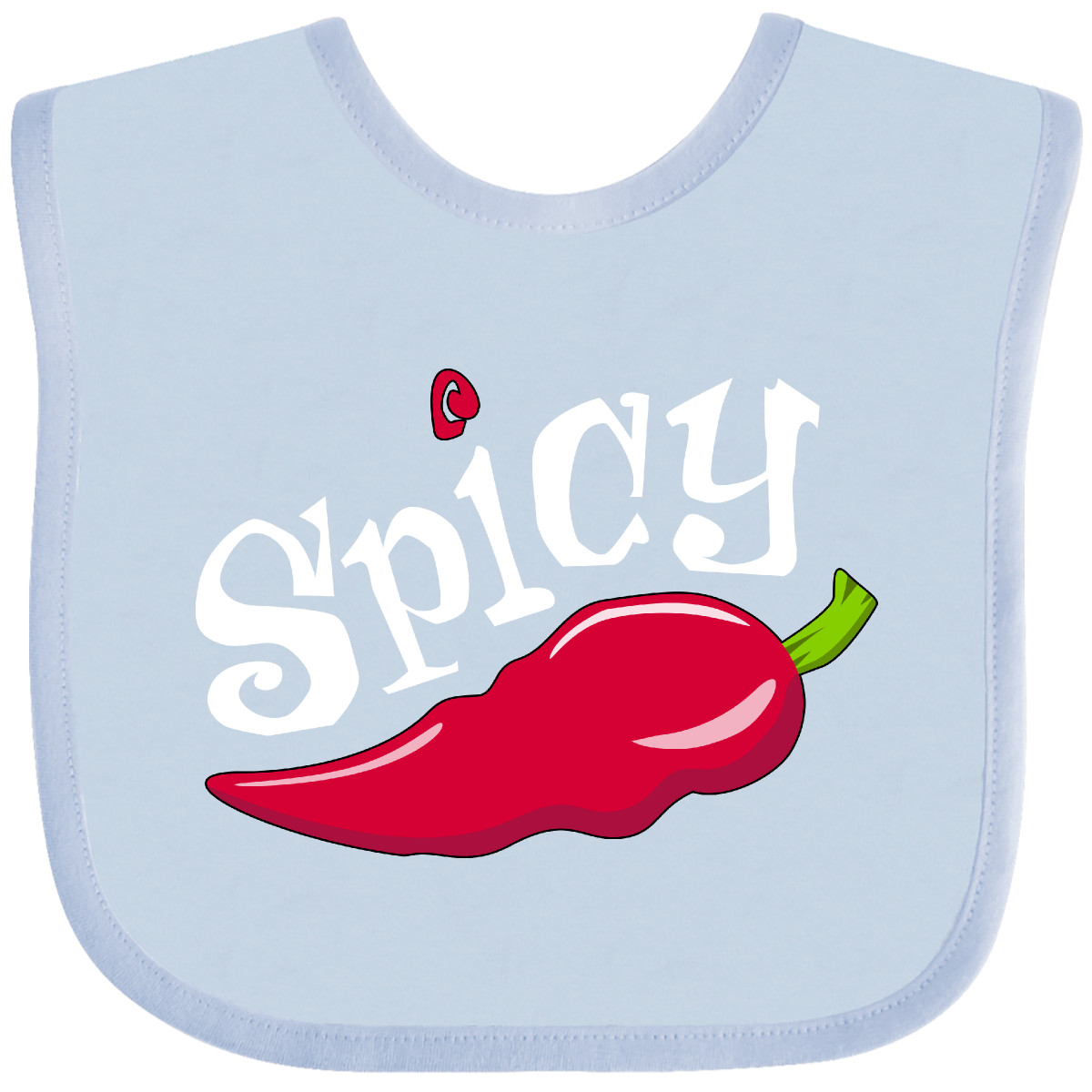 Inktastic Spicy Hot Chili Pepper Baby Bib Cuisine Mexican Mexico Holiday Present - Picture 4 of 6