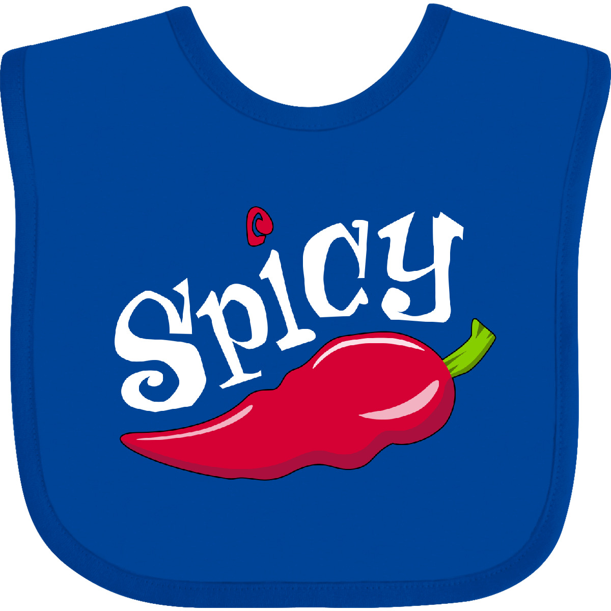 Inktastic Spicy Hot Chili Pepper Baby Bib Cuisine Mexican Mexico Holiday Present - Picture 6 of 6
