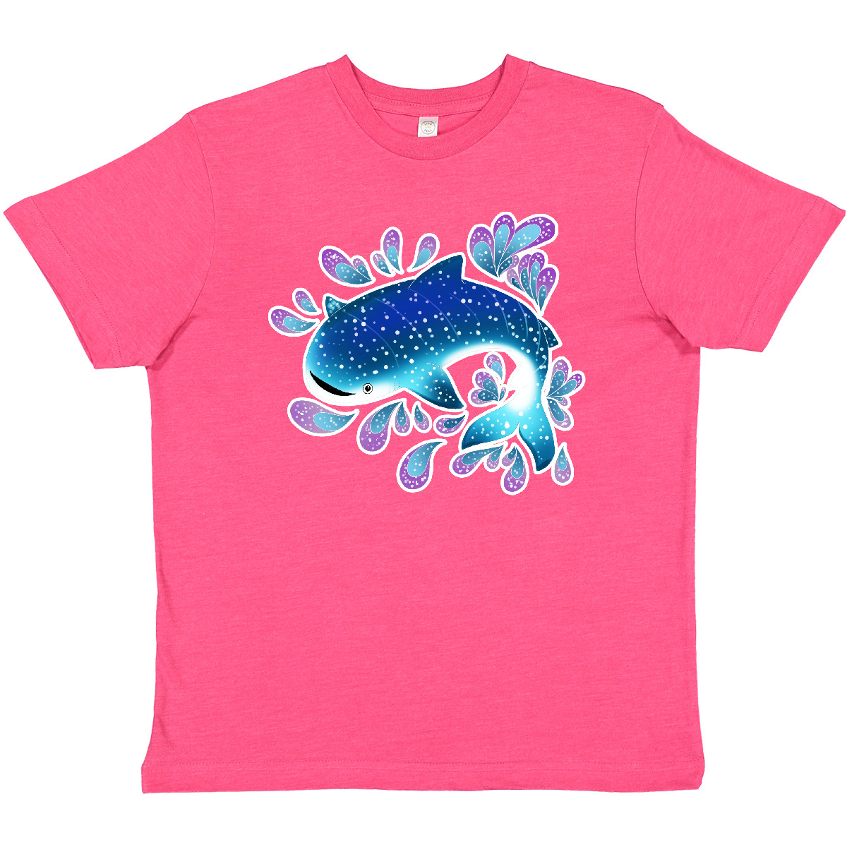 Inktastic Cute Whale Shark Youth T-Shirt Pop Culture Sharks Abstract Tee Kids - Picture 3 of 5