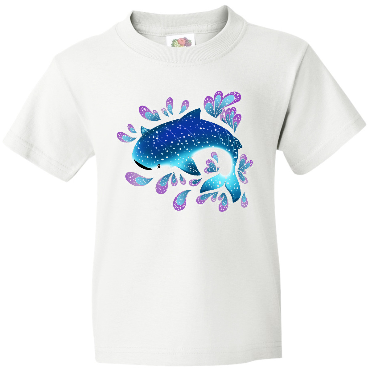 Inktastic Cute Whale Shark Youth T-Shirt Pop Culture Sharks Abstract Tee Kids - Picture 5 of 5