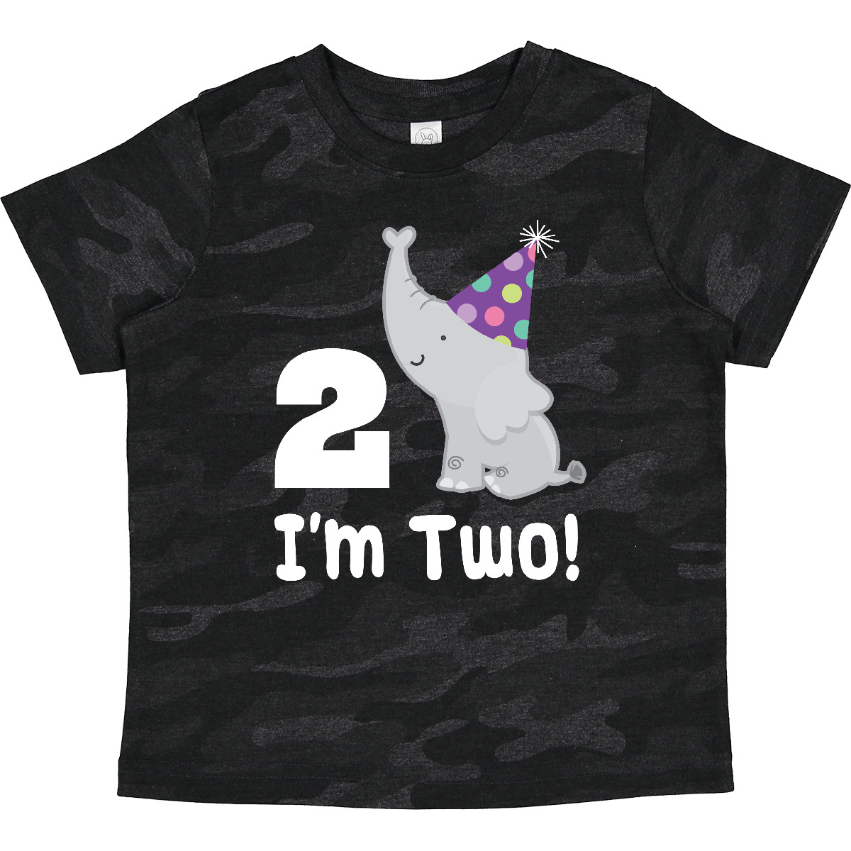 Inktastic Happy 2nd Birthday Zoo Elephant Toddler T-Shirt Two 2 Year Old Im Cute - Picture 10 of 10