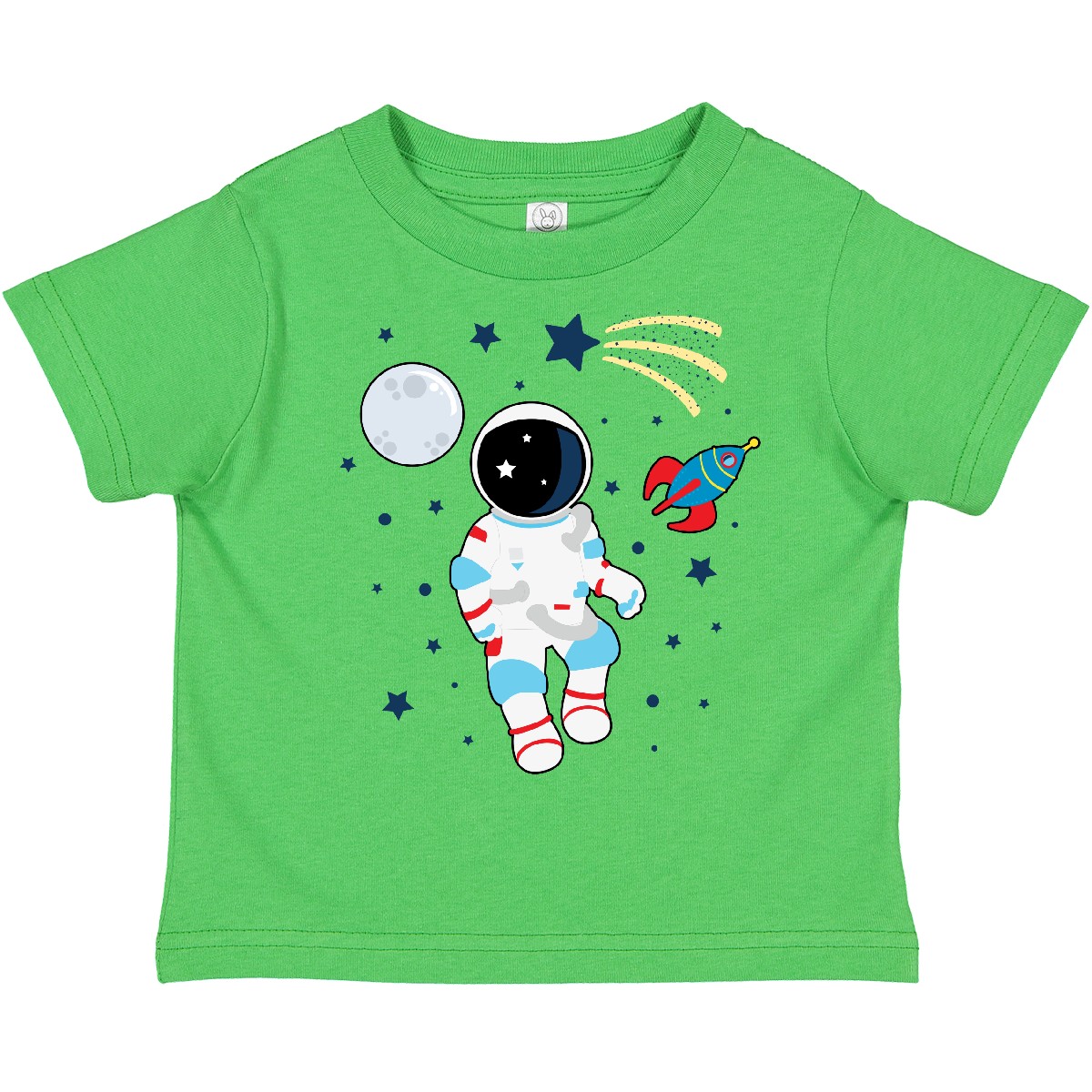 Camiseta Inktastic Astronaut The Moon Spaceship And Shooting Star para niño pequeño I - Imagen 2 de 10