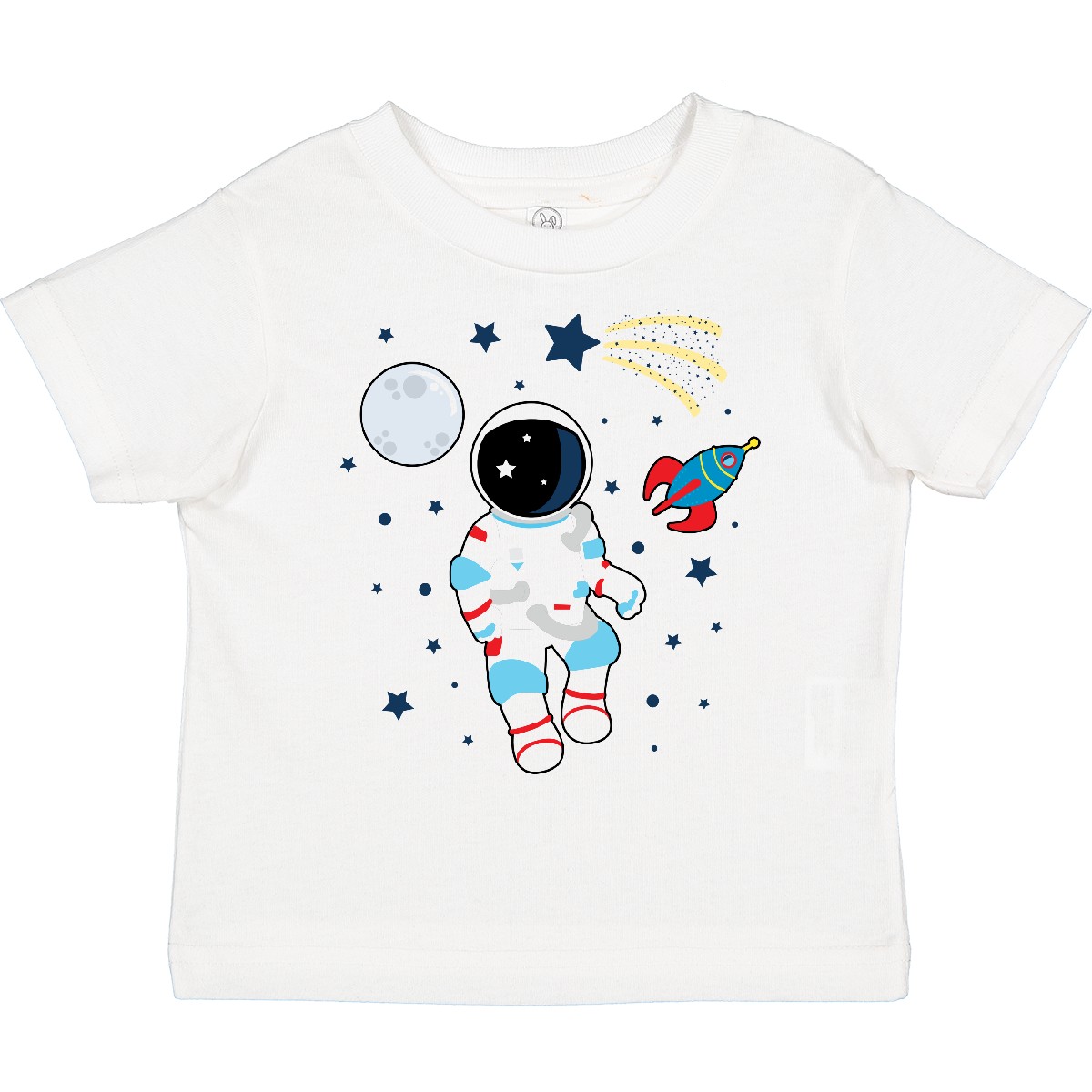 Camiseta Inktastic Astronaut The Moon Spaceship And Shooting Star para niño pequeño I - Imagen 10 de 10
