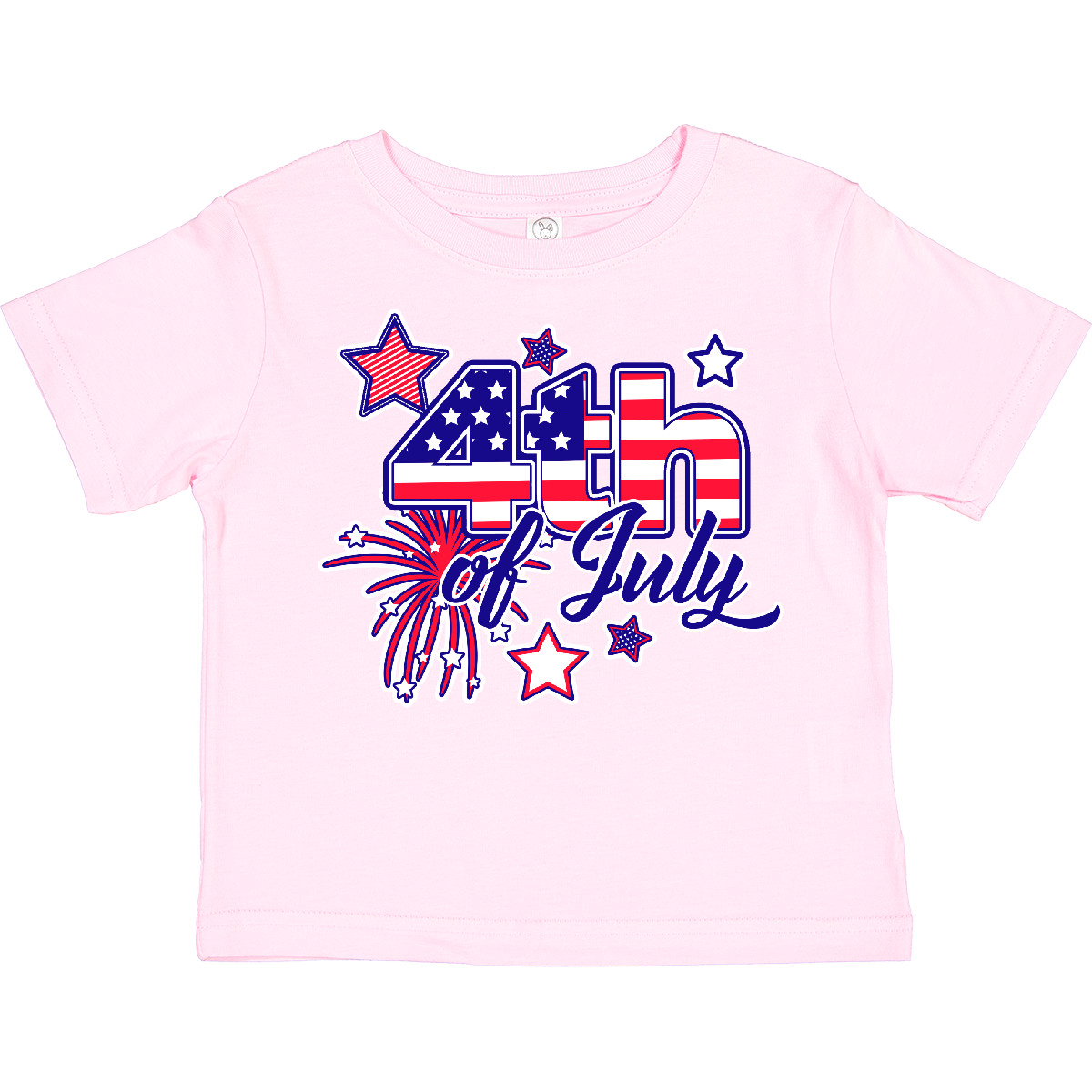 Inktastic 4th Of July Fireworks Stars And American Flag Toddler T-Shirt Fourth - Picture 5 of 6